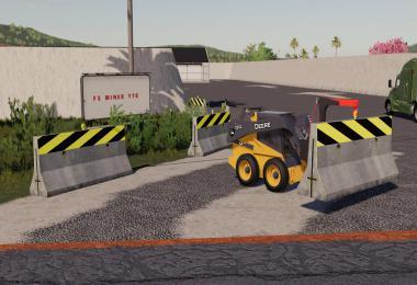 DYNAMIC CONCRETE ROAD BARRIER WITH ATTACHER V1.0