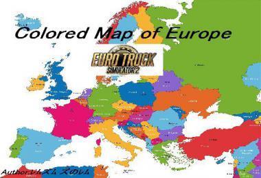 COLORED MAP OF EUROPE V1.0