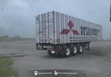 Mitsubishi container chassis semitrailer