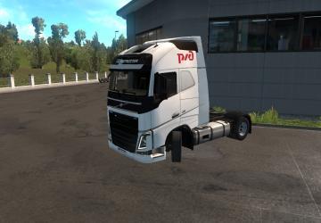 Russian Railways skin for Volvo FH16 2012