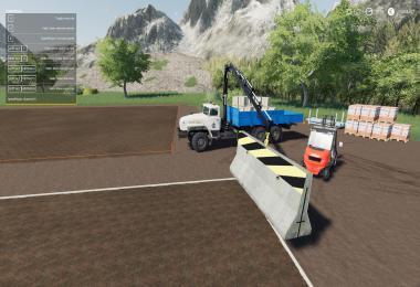 DYNAMIC CONCRETE ROAD BARRIER WITH ATTACHER V1.1