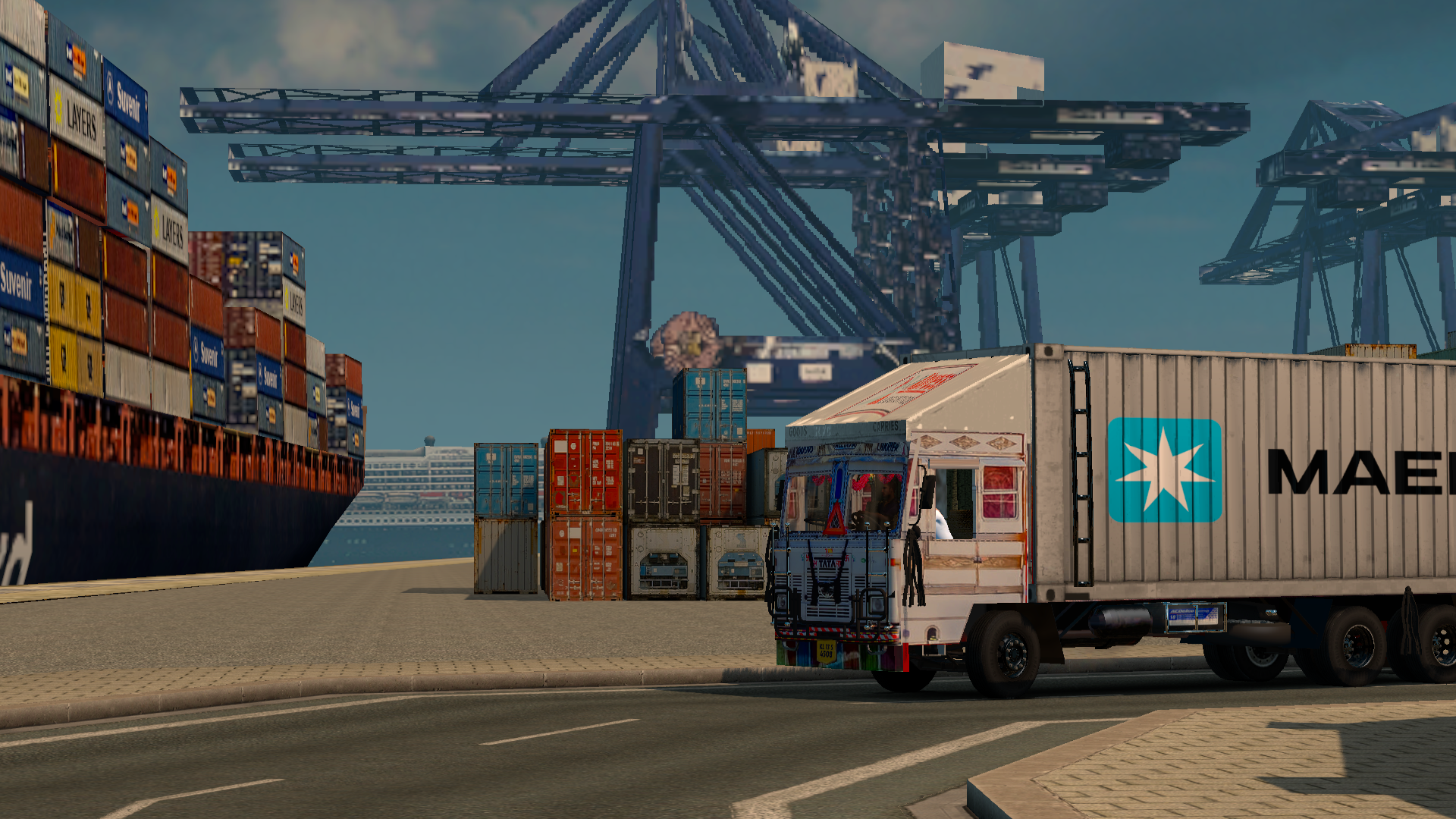 TATA 1615 Container truck mod ets2 » GamesMods net FS19 