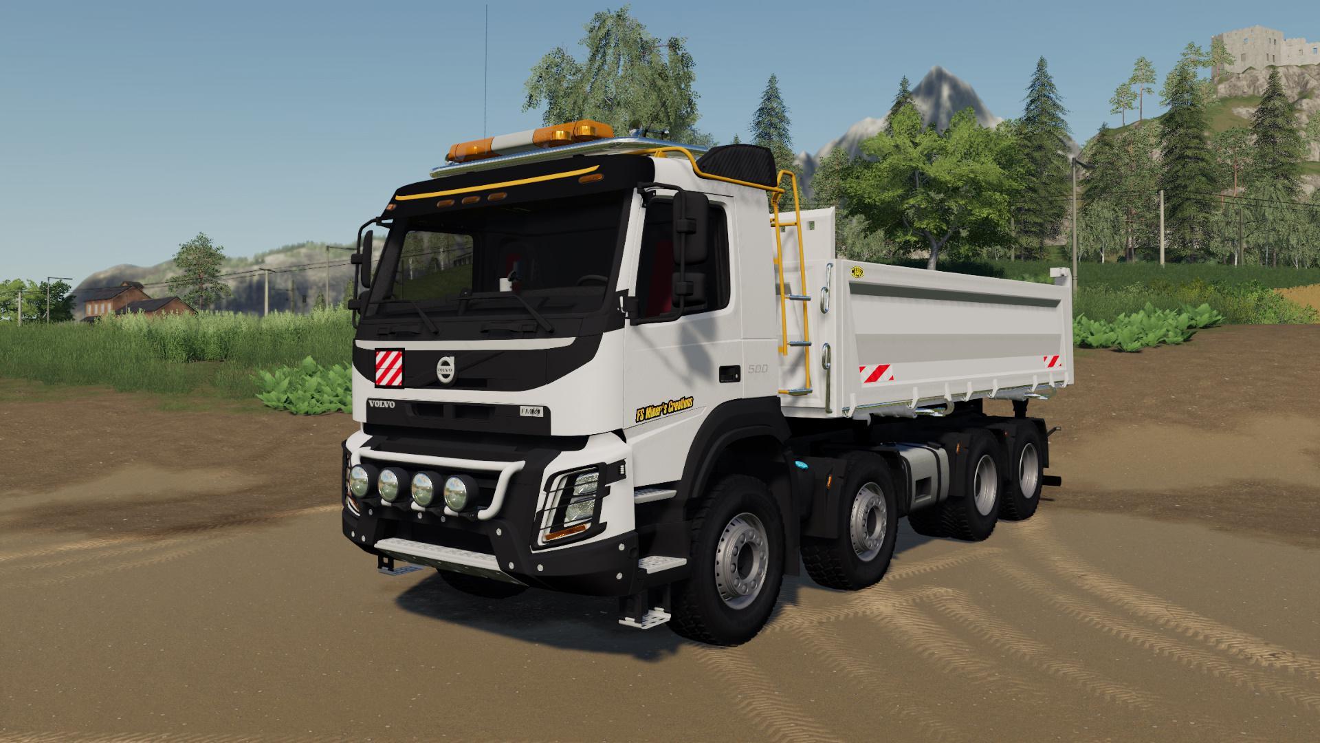 Volvo Fmx 8x4 Fs Miners White Ediiton V10 Fs19 Fs17 Ets 2 Mods 5574