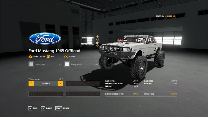 FORD MUSTANG 1965 OFFROAD V1.0.0.0