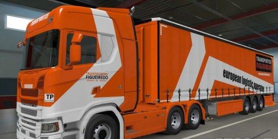Scania S High Roof + Skin for SCS traillers Transportes Figueiredo PT