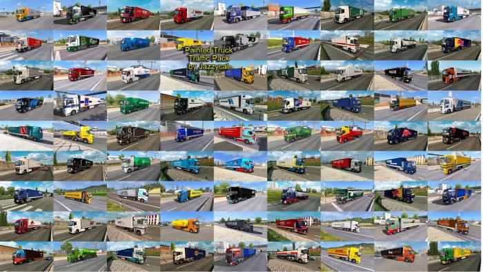 PAINTED TRUCK TRAFFIC PACK BY JAZZYCAT V11.3