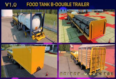 FOOD TANK B-DOUBLE AND HCT TRAILER MOD FOR ETS2 MULTIPLAYER V1.0