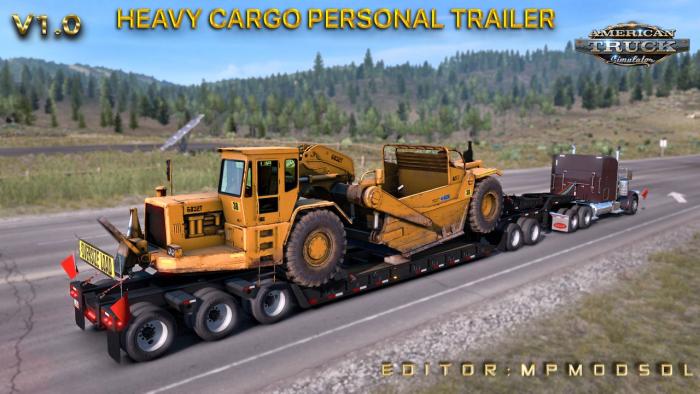 Heavy Cargo Personal Trailer Mod v1.0 For ATS Multiplayer