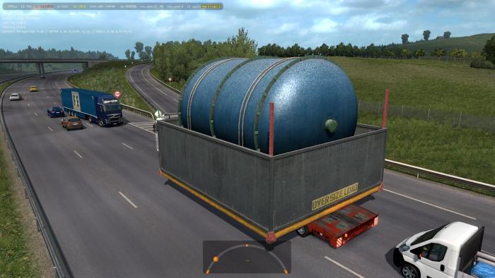 OVERSIZED TRAILERS - FULL EXTREME IN TRAFFIC ETS2 1.39.X