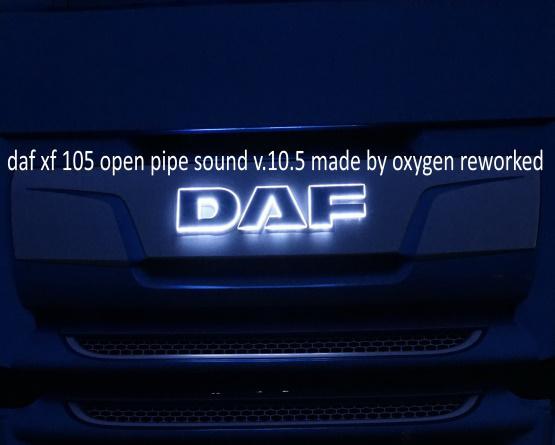 Daf Xf 105 Open Pipe Sound reworked V.10.5
