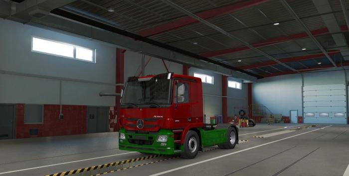 Two Tone Paint for Mercedes Benz Actros 2009