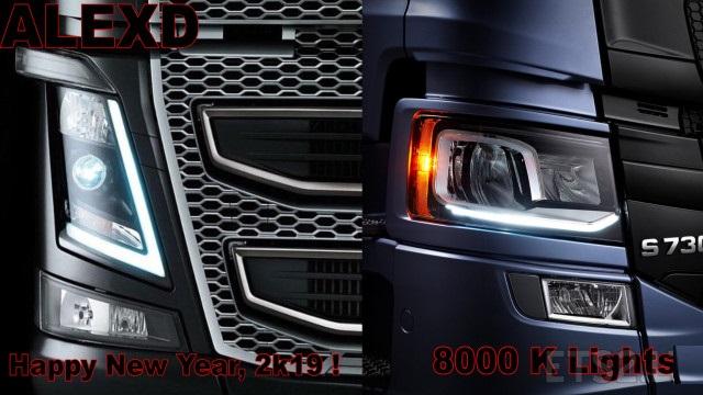 ALEXD 8000 K Lights Scania S;R & Volvo FH 12 2012 V1.8