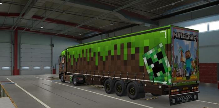 Minecraft Paint Job for SCS Box Trailer