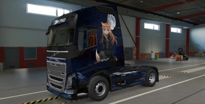 Dark Holo skin for the Volvo FH