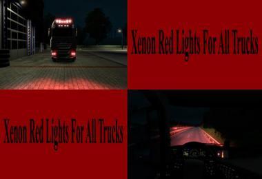 RED XENON LIGHTS FOR ALL TRUCKS V1.0