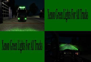 GREEN XENON LIGHTS FOR ALL TRUCKS V1.0