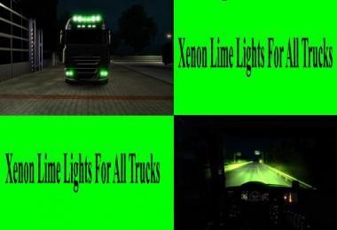 LIME GREEN XENON LIGHTS FOR ALL TRUCKS V1.0