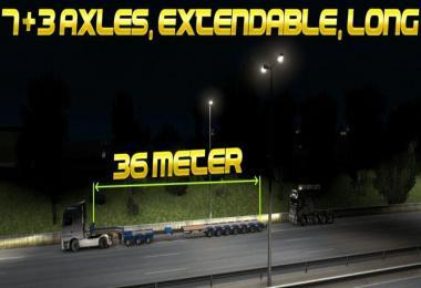 LONG LOW BED (7+3 AXLES, EXTENDABLE, LONG) MP 1.39.X