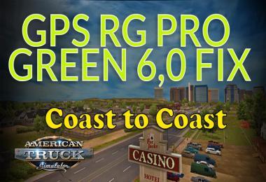 GPS RG PRO GREEN FIX COAST TO COAST V6.0