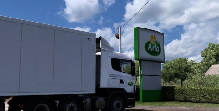 Arla Skin Scania rjl + scs & ekeri Trailer