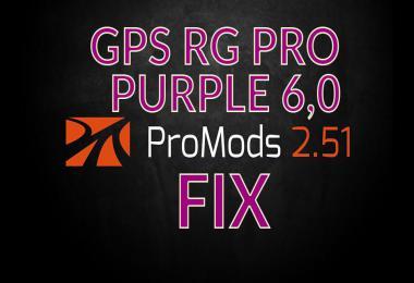 GPS RG PRO PURPLE PROMODS FIX V6.0