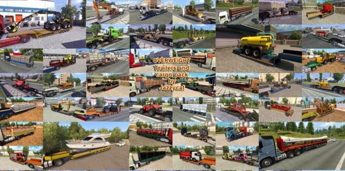 Overweight Trailers and Cargo Pack by Jazzycat v9.3