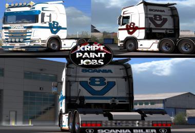 SCANIA S SKIN WITH CHANGEABLE COLOR STRIPS V1.0