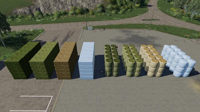 Buyable Large Stack Of Bales