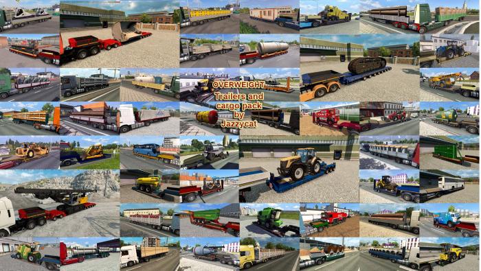 OVERWEIGHT TRAILERS AND CARGO PACK BY JAZZYCAT V9.4