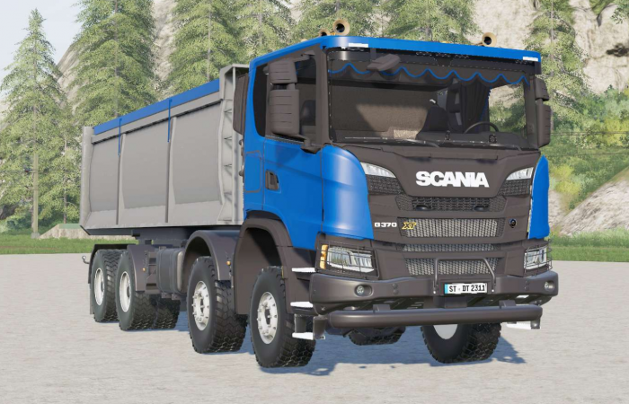 Scania G 370 XT 8x8 tipper 2017
