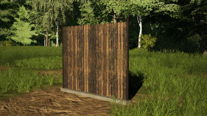 Wooden Fence 2 Meters Pack