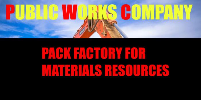 PUBLIC WORK COMPANY PACK RESOURCES MATERIALS V1.0.0.0
