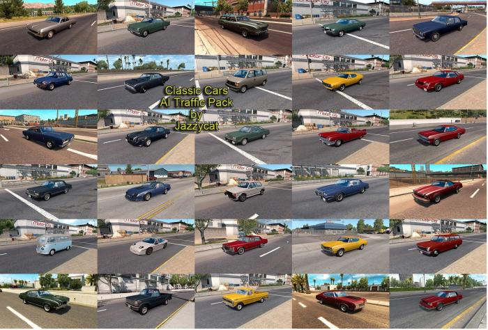 CLASSIC CARS AI TRAFFIC PACK BY JAZZYCAT V5.8