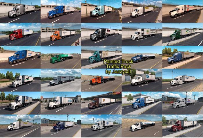 PAINTED TRUCK TRAFFIC PACK BY JAZZYCAT V4.2