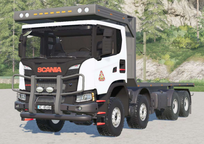 Scania G 370 XT 8x8 Flatbed