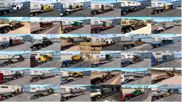 OVERWEIGHT TRAILERS AND CARGO PACK BY JAZZYCAT V4.5