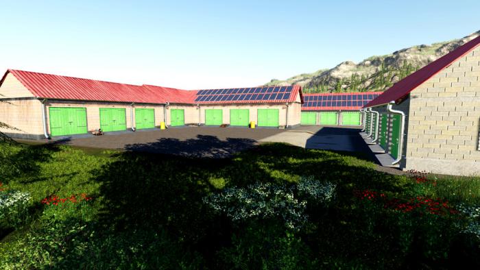 Garage Pack With Solar Panels