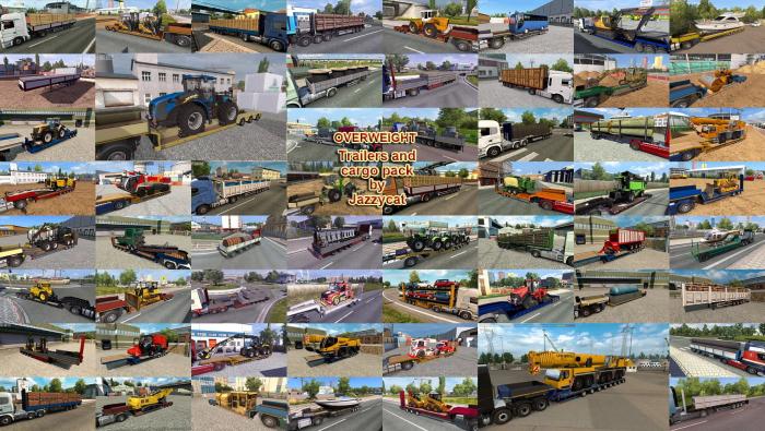 OVERWEIGHT TRAILERS AND CARGO PACK BY JAZZYCAT V9.9
