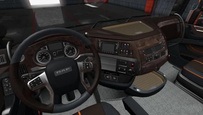 DAF E6 BROWN WOOD LUX INTERIOR 1.41.X
