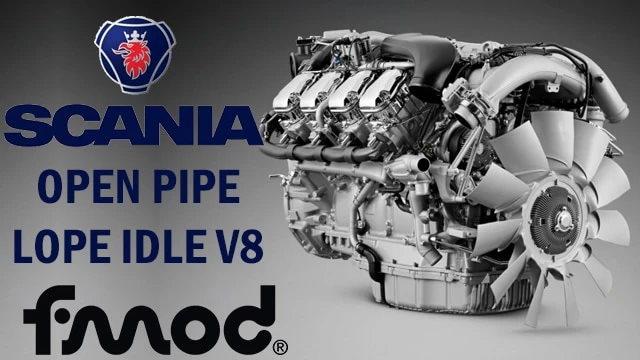 SCANIA OPEN PIPE LOPE IDLE V8 V1.1