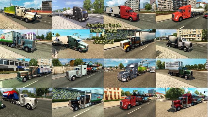 AMERICAN TRUCK TRAFFIC PACK BY JAZZYCAT V2.5