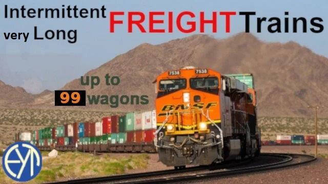 INTERMITTENT VERY LONG FREIGHT TRAINS (UP TO 99 WAGONS) 1.41
