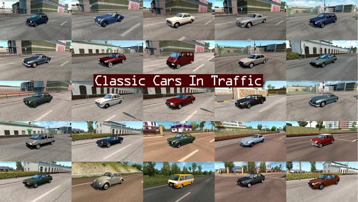CLASSIC CARS TRAFFIC PACK BY TRAFFICMANIAC V7.5