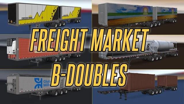 FREIGHT MARKET B-DOUBLE TRAILERS V1.0 -UPDATED- 1.41.X