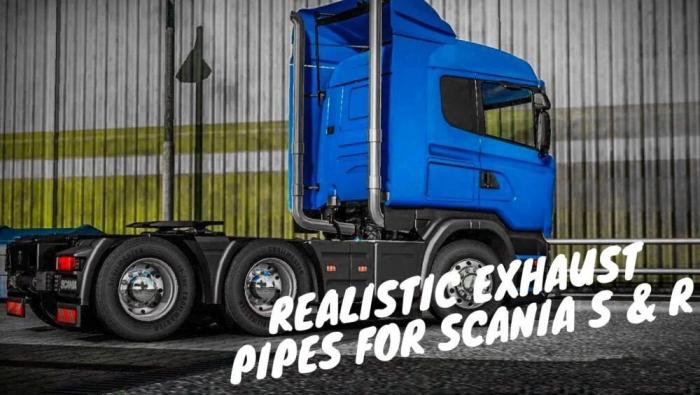 SCANIA S & R REALISTIC EXHAUST PIPES 1.41.X
