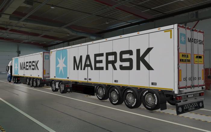 SKIN OWNED TRAILERS SCS MAERSK WHITE 1.42