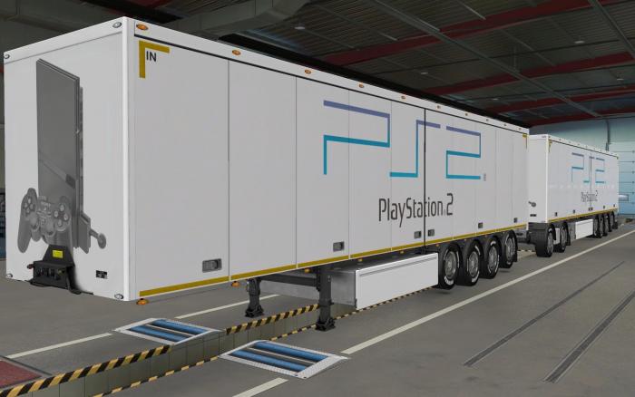 SKIN OWNED TRAILERS SCS PLAY STATION 2 BY RODONITCHO MODS 1.41