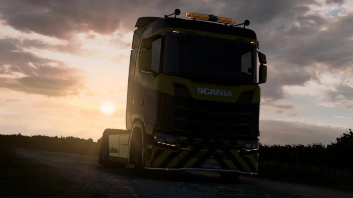 SCANIA 2016 FRONT AMBER POSITION LIGHTS 1.42
