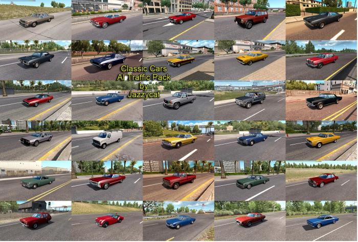 CLASSIC CARS AI TRAFFIC PACK BY JAZZYCAT V6.1