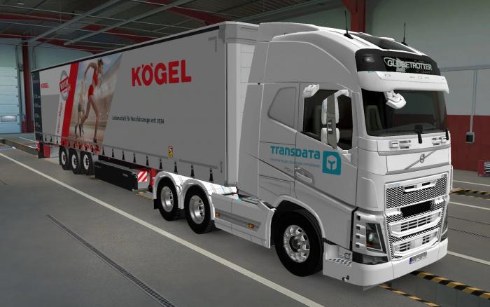 SKIN VOLVO FH16 2012 ALL CABINS TRANSDATA BY RODONITCHO MODS 1.42